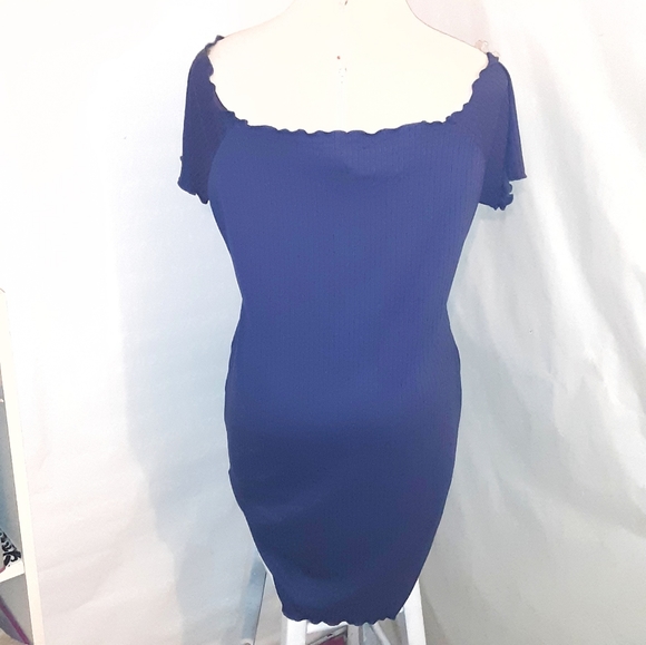 New Plus Size Ribbed Bodycon Dress - Picture 5 of 5